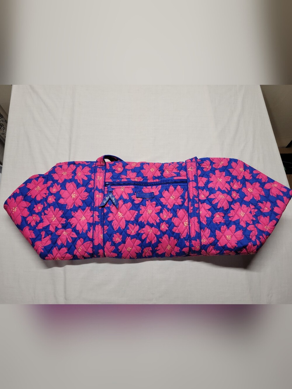 New Art Poppies Vera Bradley Pink Floral Quilted Travel Tote